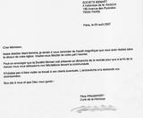 Courrier de satisfaction